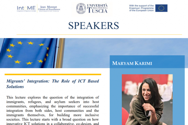 Migrants’ Integration: The Role of ICT Based Solutions – lecture by Maryam Karimi
