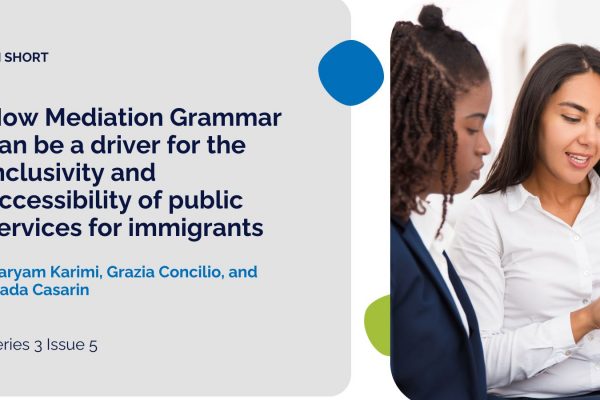 Mediation Grammar, a driver for the inclusivity and accessibility of public services for immigrants